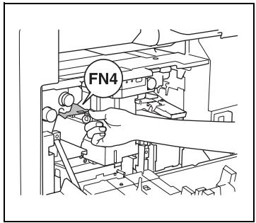 KONICA MINOLTA DI3510F - Retrait d'un serrage papier dans le module de finition intégré - 6