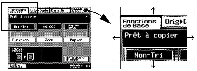 KONICA MINOLTA DI3510F - Agrandir les fenêtres de l'écran tactile - 1
