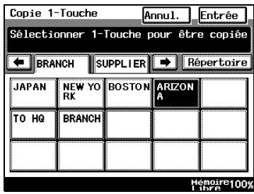 KONICA MINOLTA DI3510F - Comment copier les touches 1-Touche - 2