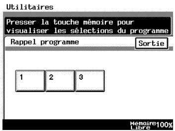 KONICA MINOLTA DI3510F - Écran Rappel programme - 1