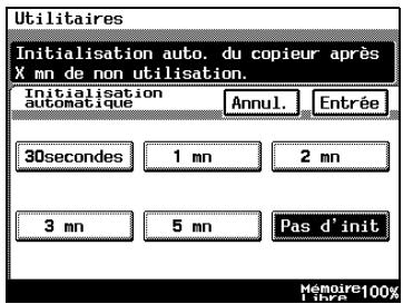 KONICA MINOLTA DI3510F - Pour définir la fonction "Initialisation Auto" - 2