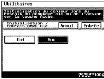 KONICA MINOLTA DI3510F - Pour définir la fonction “Initialisation / Retrait Compteur clé” - 2