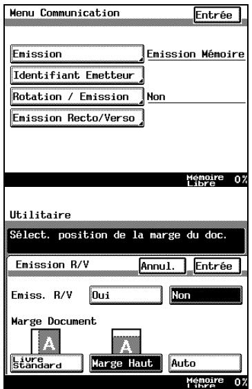 KONICA MINOLTA DI3510F - Pour définir l'émission recto/ verso par défaut : - 1