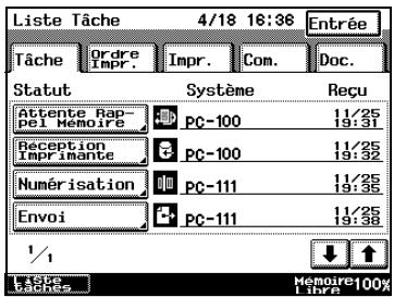 KONICA MINOLTA DI3510F - Pour vérifier l'activité d'émission - 1