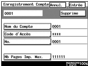 KONICA MINOLTA DI3510F - Pour enregistrer les comptes - 2