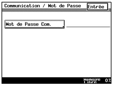 KONICA MINOLTA DI3510F - Comment enregistrer le mot de passe de communication - 3