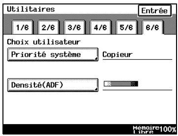 KONICA MINOLTA DI3510F - Pour définir la fonction “Densité (ADF seulement)” - 1