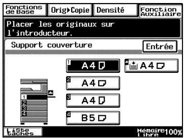 KONICA MINOLTA DI3510F - Procéder à des réglages de la fonction "Encart transparent" - 3