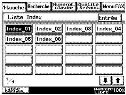 KONICA MINOLTA DI3510F - ● L'écran Liste Index - 1
