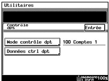 KONICA MINOLTA DI3510F - Pour modifier les informations de compte - 1