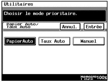 KONICA MINOLTA DI3510F - Pour définir la fonction "Papier Auto / Format Auto" - 2