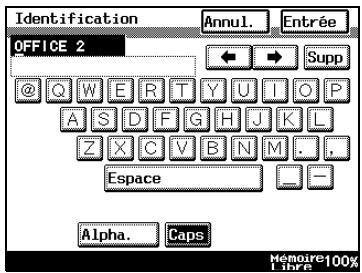 KONICA MINOLTA DI3510F - Comment enregistrer et modifier l'identifiant Fax - 3
