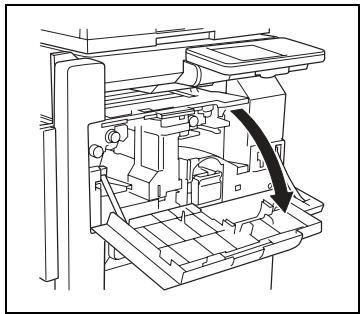 KONICA MINOLTA DI3510F - Pour vider le collecteur de déchets de perforation - 1