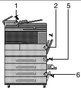 KONICA MINOLTA DI3510F - Localisation des serrages papier - 2