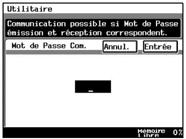 KONICA MINOLTA DI3510F - Comment enregistrer le mot de passe de communication - 4