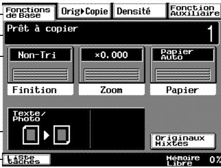 KONICA MINOLTA DI3510F - Description des écrans - 2
