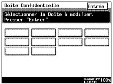 KONICA MINOLTA DI3510F - Comment enregistrer les boîtes courrier confidentielles - 3