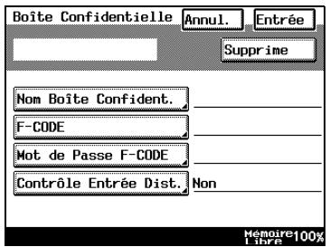 KONICA MINOLTA DI3510F - Comment enregistrer les boîtes courrier confidentielles - 4