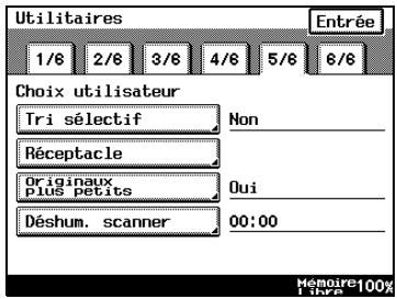KONICA MINOLTA DI3510F - Pour définir la fonction "Déshumidification Scanner" - 1