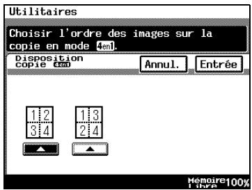 KONICA MINOLTA DI3510F - Pour définir la fonction “Disposition Copie 4en1” - 2