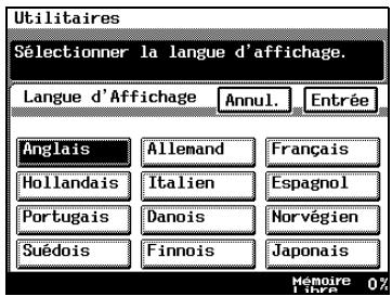 KONICA MINOLTA DI3510F - Pour définir la fonction "Langue d'Affichage" - 2
