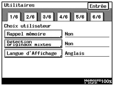 KONICA MINOLTA DI3510F - Pour définir la fonction "Langue d'Affichage" - 1