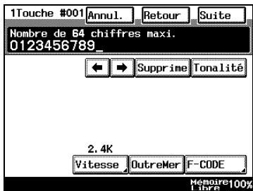 KONICA MINOLTA DI3510F - Enregistrement des F codes - 1