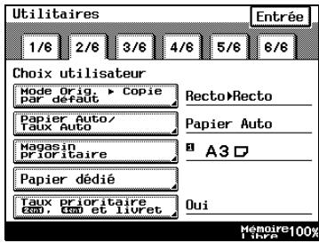 KONICA MINOLTA DI3510F - Pour définir la fonction “Magasin Prioritaire” - 1