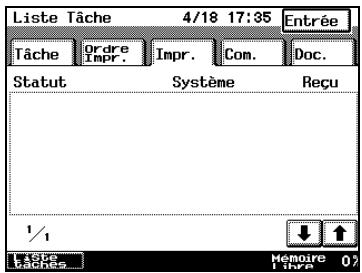 KONICA MINOLTA DI3510F - Contrôler/supprimer des éléments figurant sur la liste de l'écran Impression - 3