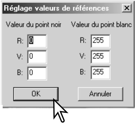 KONICA MINOLTA DIMAGE IMAGE VIEWER UTILITY FOR DIMAGE S404 - Réglage des valeurs du "point noir" et du "point blanc - 2