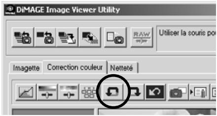 KONICA MINOLTA DIMAGE IMAGE VIEWER UTILITY FOR DIMAGE S404 - Annuler une correction d'image - 1