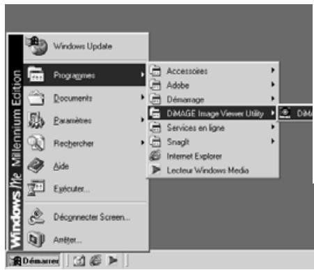 KONICA MINOLTA DIMAGE IMAGE VIEWER UTILITY FOR DIMAGE S404 - Démarrage du DiIMAGE image viewer utility – windows - 1
