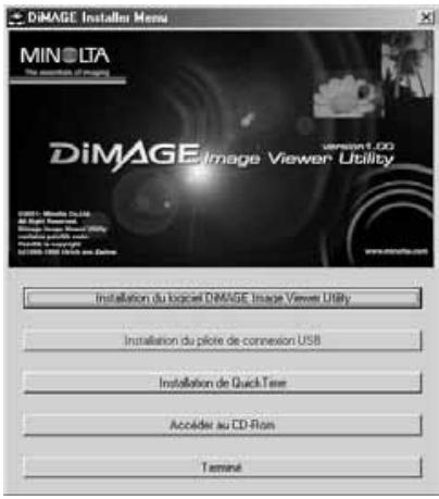 KONICA MINOLTA DIMAGE IMAGE VIEWER UTILITY FOR DIMAGE S404 - Avant d'installer le dmgage image viewer utility - 1