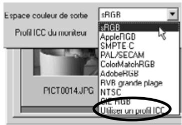 KONICA MINOLTA DIMAGE IMAGE VIEWER UTILITY FOR DIMAGE S404 - Utilisation des profils ICC de l'écran - 3