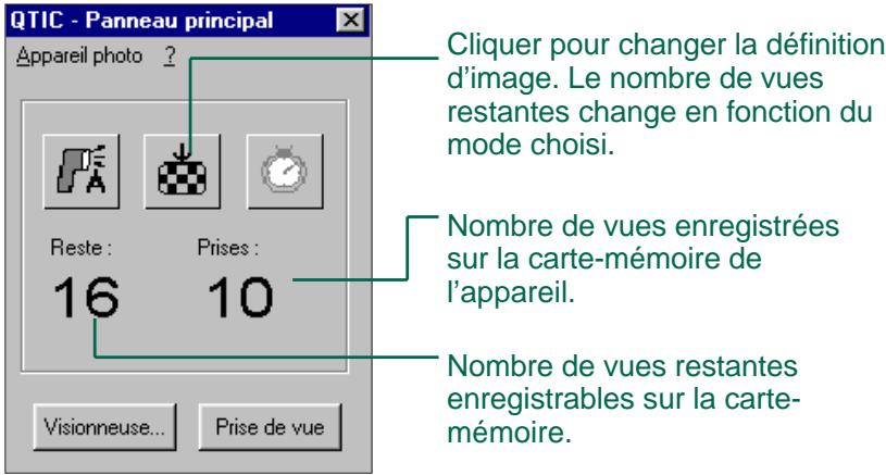 KONICA MINOLTA DIMAGE V SOFTWARE-WIN - AFFICHAGE DE L'ÉTAT DES PARAMÉTRES DE L'APPAREIL - 1