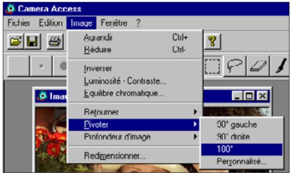 KONICA MINOLTA DIMAGE V SOFTWARE-WIN - ROTATION D'IMAGE - 1