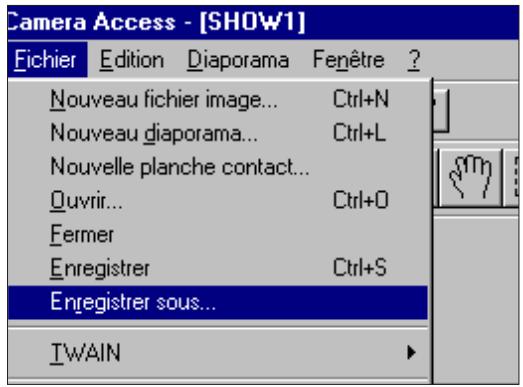 KONICA MINOLTA DIMAGE V SOFTWARE-WIN - ENREGISTREMENT DES DIAPORAMAS - 1