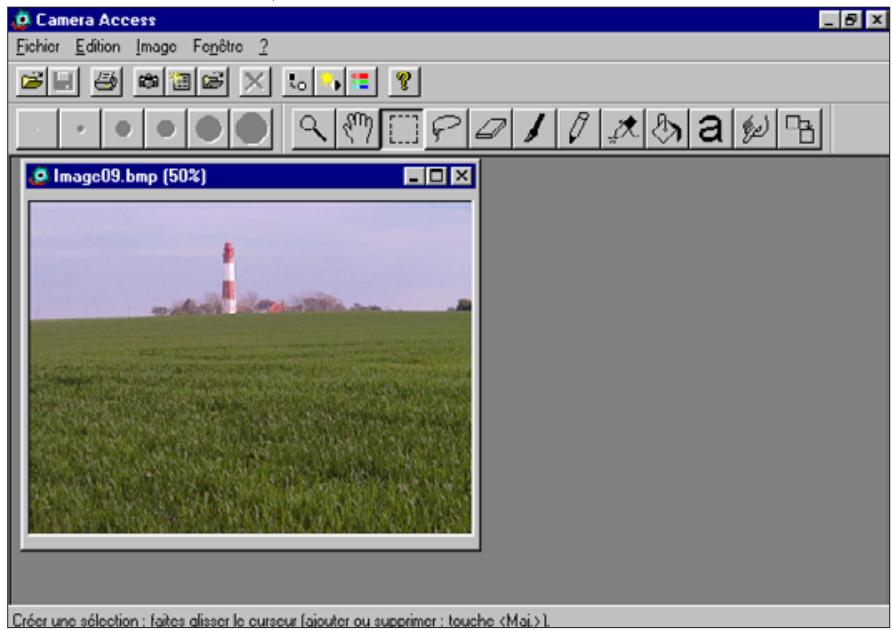 KONICA MINOLTA DIMAGE V SOFTWARE-WIN - AGRANDISSEMENT DE LA ZONE D'AFFICHAGE - 2