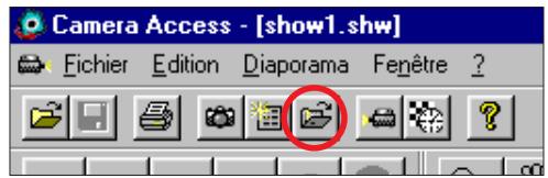KONICA MINOLTA DIMAGE V SOFTWARE-WIN - OUVERTURE DES FICHIERS DIAPORAMAS - 1