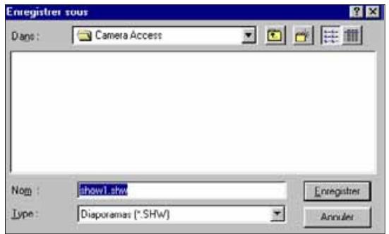 KONICA MINOLTA DIMAGE V SOFTWARE-WIN - ENREGISTREMENT DES DIAPORAMAS - 2