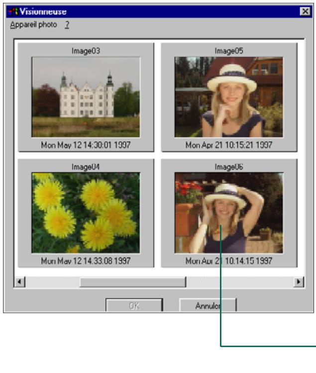 KONICA MINOLTA DIMAGE V SOFTWARE-WIN - Double-clic sur une imagette: - 1