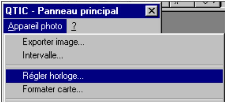 KONICA MINOLTA DIMAGE V SOFTWARE-WIN - RéGLAGE DE L'HORLOGE DE L'APPAREIL - 1