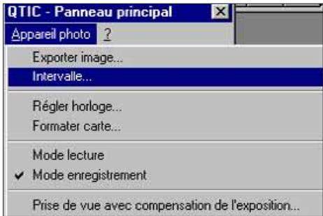 KONICA MINOLTA DIMAGE V SOFTWARE-WIN - CRÉATION DE SEQUENCES PAR FONCTION INTERVALLOMETRE - 1