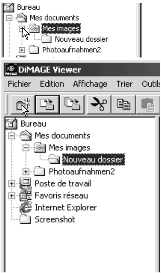 KONICA MINOLTA DIMAGE VIEWER VER2.0 - Créer des dossiers - 1