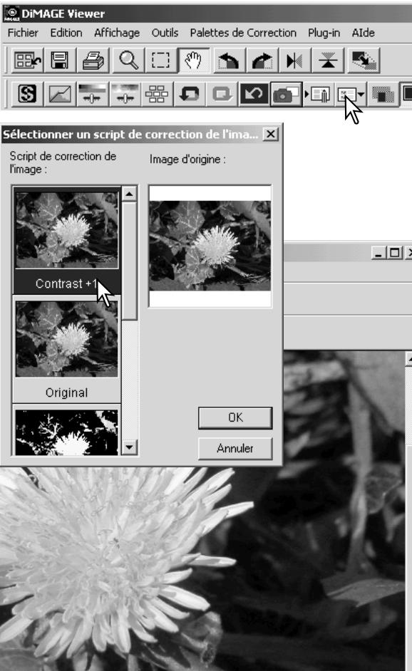 KONICA MINOLTA DIMAGE VIEWER VER2.0 - Charger les scripts de correction d'image - 3