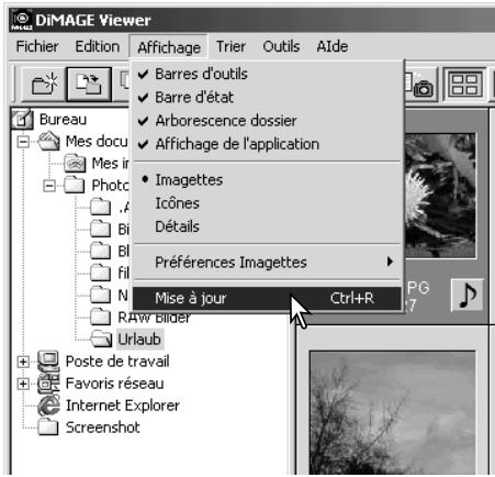 KONICA MINOLTA DIMAGE VIEWER VER2.0 - Mise à jour de la fenêtre imagettes - 1