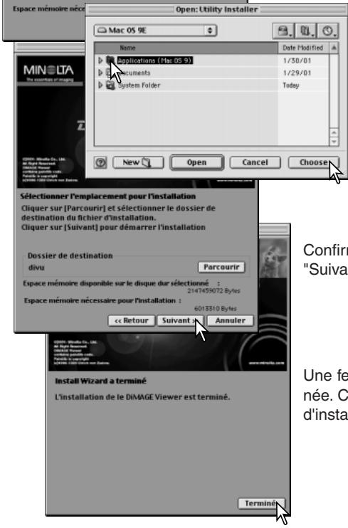 KONICA MINOLTA DIMAGE VIEWER VER2.0 - Installation du DiMAGE Viewer – Macintosh - 5