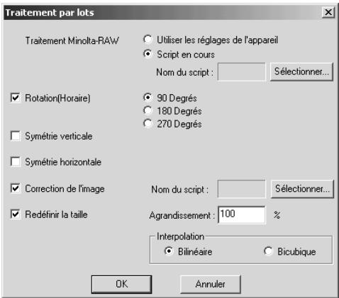 KONICA MINOLTA DIMAGE VIEWER VER2.0 - Traitement par lot - 2