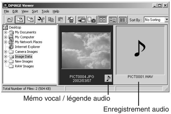 KONICA MINOLTA DIMAGE VIEWER VER2.0 - Ouverture des fichiers audio - 1