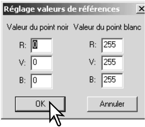 KONICA MINOLTA DIMAGE VIEWER VER2.0 - Réglage des valeurs du "Point noir" et du "Point blanc". - 2